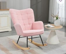 pink rocking chair