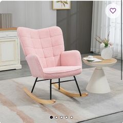pink rocking chair
