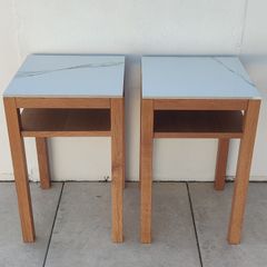 Solid Oak Bedside Lockers