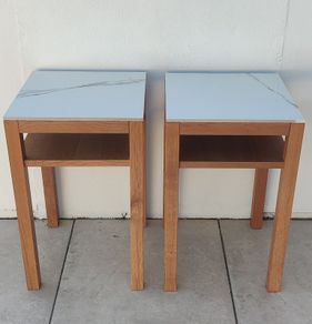 Solid Oak Bedside Lockers
