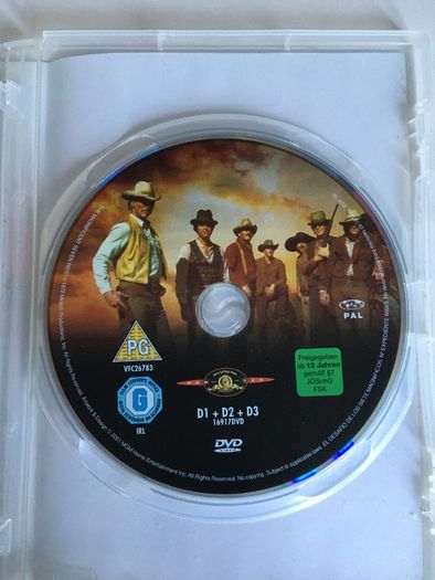 The Magnificent Seven Quadrilogy 1960-1972 (Yul Brynner, Eli Wallach, Steve McQueen, Charles Bronson, Robert Vaughan, George Kennedy & Lee Van Cleef) [4xMovie DVD]