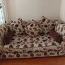 2 x 3 Seater & Leather Foot Stool Image 9