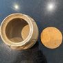 Ceramic vintage  pot with cork lid Image 7