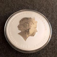 Australia 2 Dollars 2009 Year of the Ox Silver Coin 2 oz