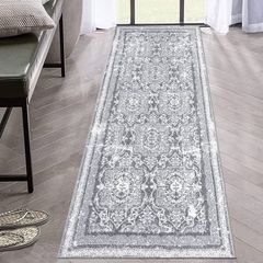 SALE | Carpet Runner Rugs for Hallway Super Soft Boho Area Rug Extra Long Non Slip Stair Runner Machine Washable Kitchen Floor Rug for Living Room Entryway Laundry Room Balcony (60 x 180 cm, Grey)