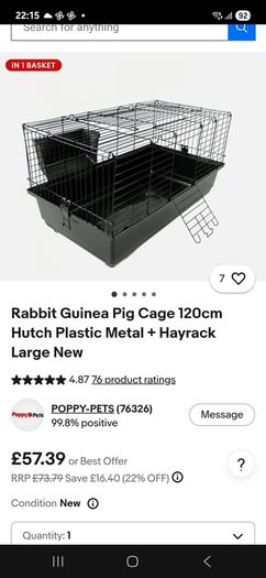 XXLarge  guinea pig & rabbit cage