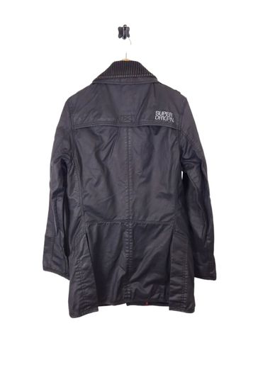 Mens Superdry Double Blacklabel Wax Coat