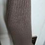 Beige Rib Knit High Neck Midi Dress  NEW LOOK Image 6