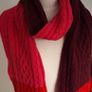 Beautiful Avoca Warm Winter Scarf Maroon/Pink Combo Image 3