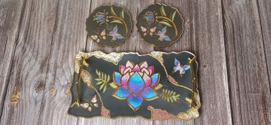 Handmade Epoxy Resin Tray Set