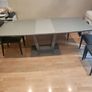 kitchen table with chairs and bench Image 5