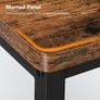 Bar Stools Set of 2, Tall Industrial Kitchen Breakfast Stools with Footrests, Bar Chairs Image 6