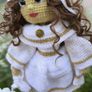 Beautiful Handmade Communion Doll  Crochet, Unique Keepsake Gift Image 4
