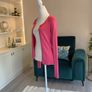 Ladies Fuchsia Pink Light Cardigan from Sud Express Image 7