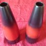 Rocha.John Rocha 17.25 Inches Tall Glazed Ceramic Vase Made In Portugal And Pair Of Siding Vases Image 8