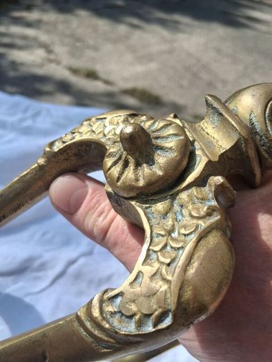 Napolean 111 Heavy Brass Andirons (4kgs)
