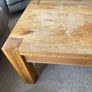 heavy wood coffee table Image 2