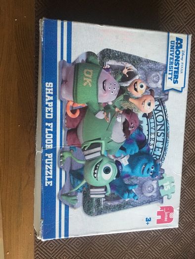 Monsters university shaped floor puzzle