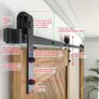 Sliding Barn Door Hardware Kit 12FT Image 3