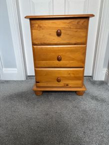 Bedside locker - pine