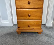 Bedside locker - pine