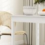 Kitchen dining table square table, modern design, 75 cm x 75 cm x 76 cm, White Image 3