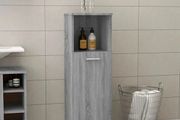 Bathroom Cabinet Grey Sonoma 30x30x95 cm Engineered Wood