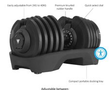 40kg Adjustable Dumbbells and Bench