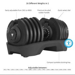 40kg Adjustable Dumbbells and Bench