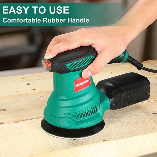 BRAND NEW 300W Random Orbital Electric Sander Machine with 12Pcs Sandpapers
