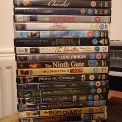 Johnny Depp Dvd Collection Pirates of the Caribbean Edward Scissorhands Blow Rum Diary Etc.