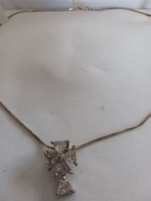 silver chain and pendant
