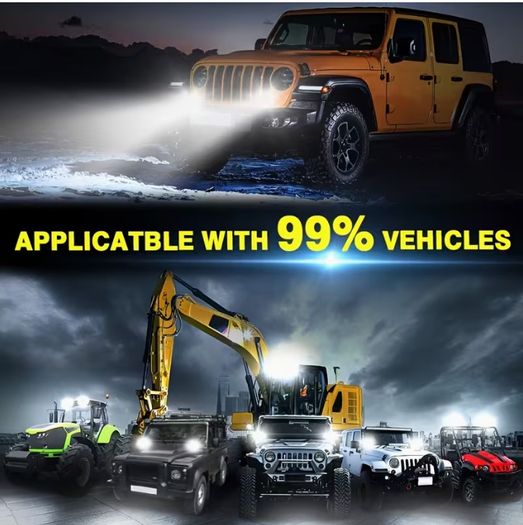 2pcs 10.16cm Automobile Light Bar 12V High-Brightness Combination Light 20LED Ultra-Bright Lighting