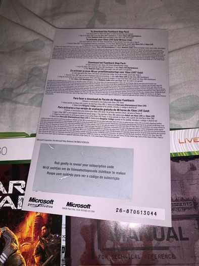 Xbox 360: rare Gears of war 1 & 2 Bundle copy