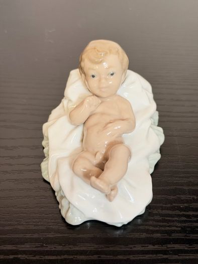 NAO By Lladro 4 Pcs Porcelain Nativity Set Mary - Joseph - Baby Jesus - Donkey