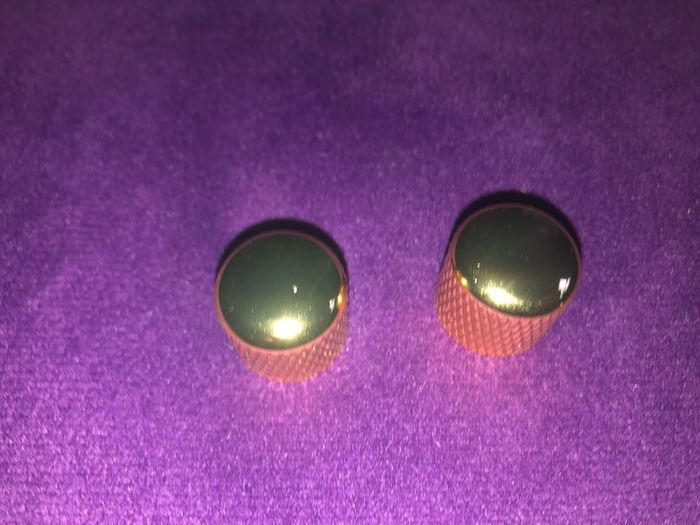 Guitar Gold Knobs Set Of 2 brand new