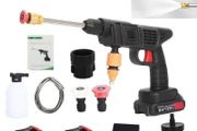 NEW Portable Cordless Pressure Car Washer + 2 Batteries