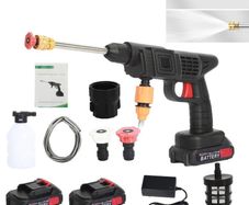 NEW Portable Cordless Pressure Car Washer + 2 Batteries