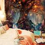 Magical Forest Tapestry Life Tree Tapestry Trippy Wall Tapestry Wall Hanging For Bedroom (MULTIPLE SIZES) Image 3