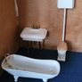 Dolls house ceramic bathroom furniture Image 2