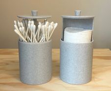 3D printed Cotton Swab & Round Holders Custom colours