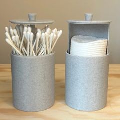 3D printed Cotton Swab & Round Holders Custom colours