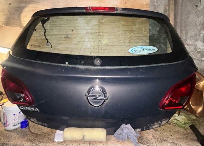 Opel Corsa 2017 boot lid gray 5 door
