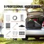 Wood Stove, 3 m, Alloy Steel Camping Tent Stove, Portable Wood Burning Stove with Chimney Pipes & Gloves, 49161 cm Firebox Hot Tent Stove Image 2