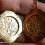 Vintage locket Square floral embossed locket necklace Edwardian Antique style engraving Photo locket for pictures Image 5