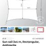 sun sail 3m x 4m Image 4