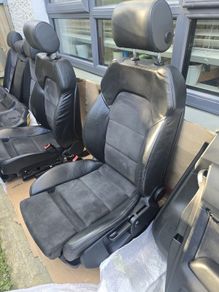 Audi A6 Interior (2005-2011) Sport Seat Front Electric Leather Alcantara Black