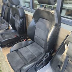Audi A6 Interior (2005-2011) Sport Seat Front Electric Leather Alcantara Black
