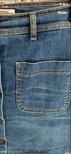 denim skirt medium
