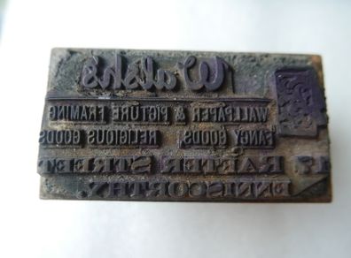 Vintage Letterpress Printing Block